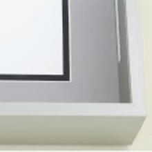 Extra Tall Shadow Box German SIlver Metal Frame image